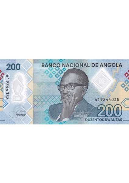 Angola, 200 Kwanza (2020) Çil Polimer Para fiyatları