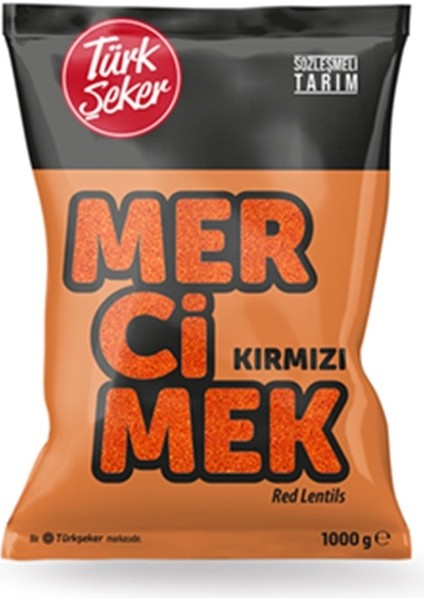 Türk Şeker Türkşeker Kırmızı Mercimek 1 kg