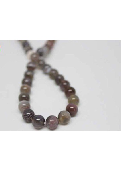 Botswana Akik Taşı Dizi 8mm modelleri