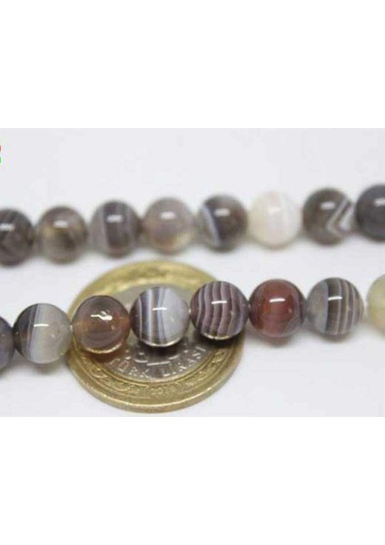 Botswana Akik Taşı Dizi 8mm fırsatları