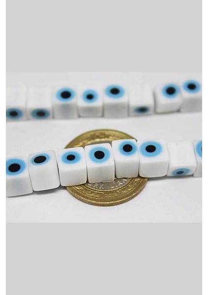 Cam Boncuk 8mm*7mm/10 Adet (11345-1)