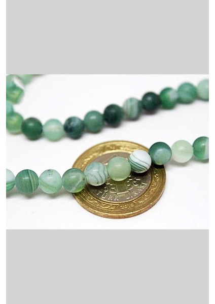 Akik Taşı Mat 6mm/10 Adet