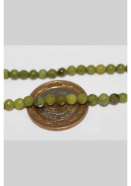 Peridot (Zebercet) Taşı Faset Kesim Dizi 4mm fiyatları