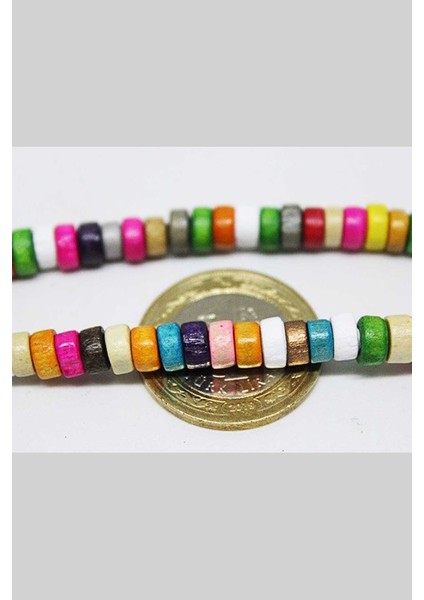 Ahşap Dizi Rondela Karışık Renkler fırsatları