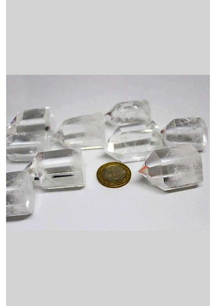 Kristal Kuvars Taşı Piramit Uçlu Standart