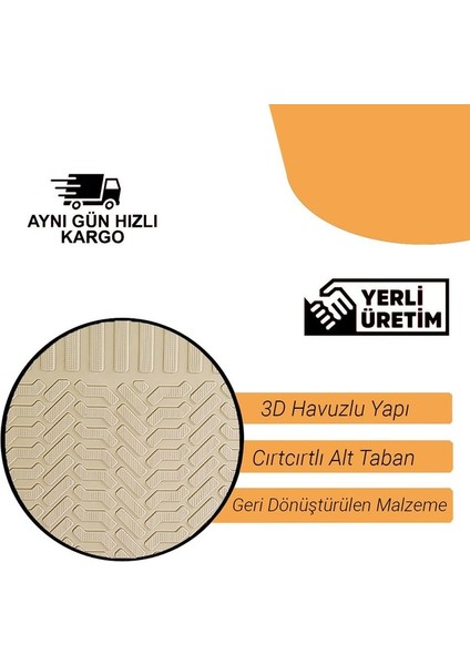 Mercedes E Serisi W211 (2003-2008) Uyumlu 4d Ekstra Havuzlu Universal Paspas Takımı