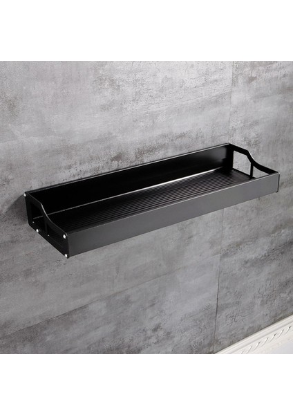 Duvara Monte Yüzer Raflar Ekran Duş Için Alüminyum Siyah Organize L fiyatları