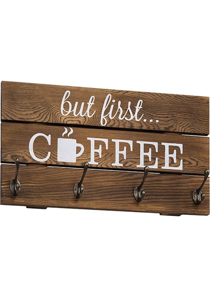 Ahşap Kahve Kupa Tutucu Aksesuarları Duvara Monte Kupa Depolama Ev Mutfak Için fiyatları