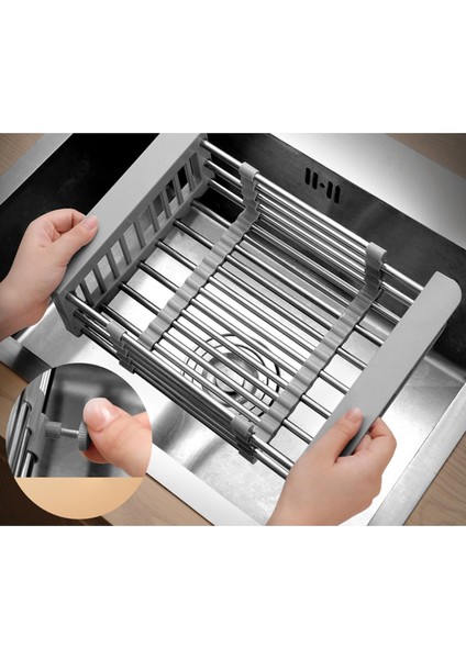 Meyve Sebzeler Için Ayarlanabilir Bulaşık Kurutma Raf Teleskopik Drenaj Sepetleri modelleri