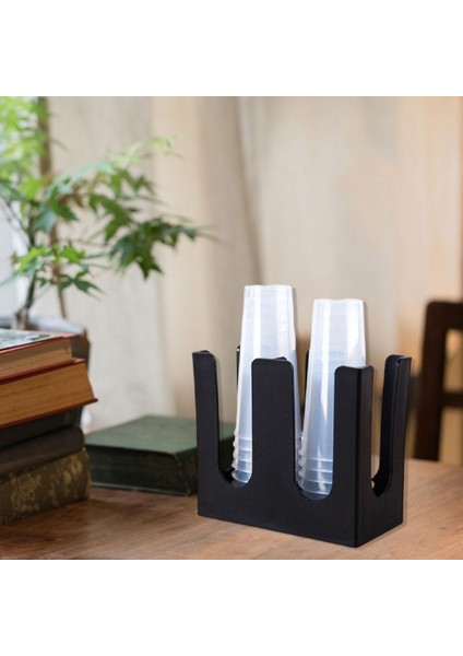 Plastik Tek Kullanımlık Kahve Fincanı Tutucu Kupası ve Lıd Organizatör Restoran 2 Bölmesi Için fırsatları