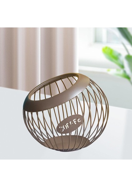 Çok Amaçlı Kahve Pod Depolama Tutucu Büyük Kapasiteli Meyve Snack Tutucu Kahverengi(Yurt Dışından) fiyatları