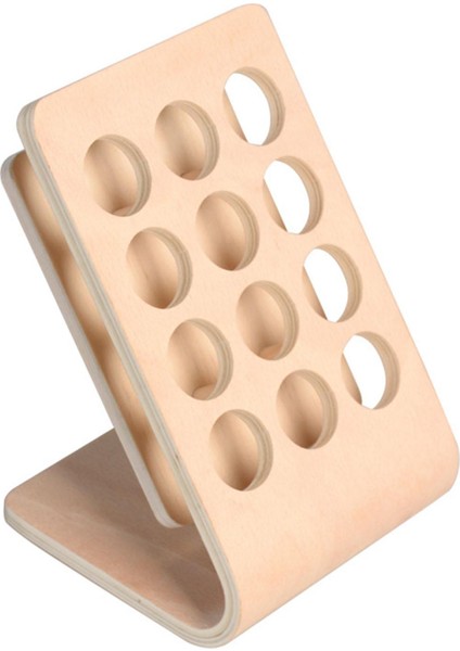 Esansiyel Yağ Depolama Rafı Kayın Ahşap 12 Şişeler Seyahat Için 15 ml Büyük(Yurt Dışından)