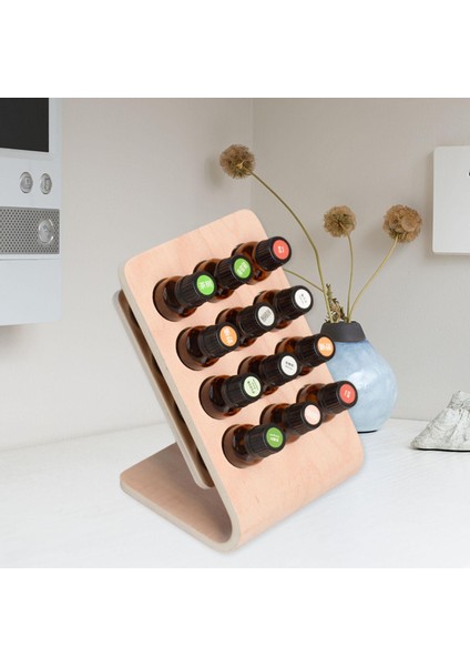Esansiyel Yağ Depolama Rafı Kayın Ahşap 12 Şişeler Seyahat Için 15 ml Büyük(Yurt Dışından) indirimleri
