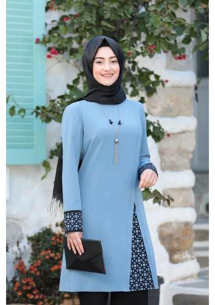 Asya Tunik Pantolon Ikili Takım RBYASYARKMBM06