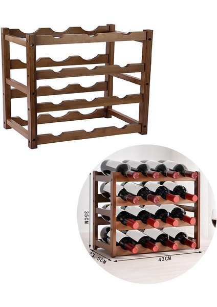 Kiler Masa Için Modern Şarap Rafları Şişe Tutucu Organizatör Ekran En Iyi 4 Katmanlı fırsatları