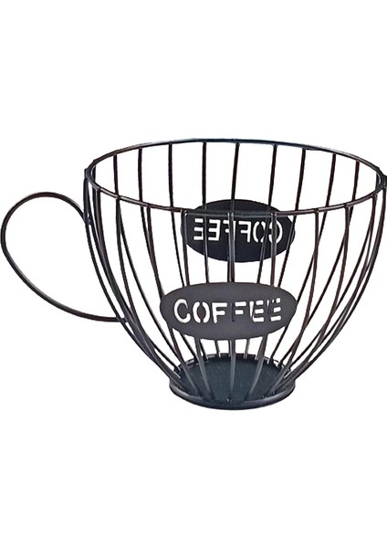 Kupası Kaleci Siyah Organizatör Kahve Kapsül Depolama Siyah