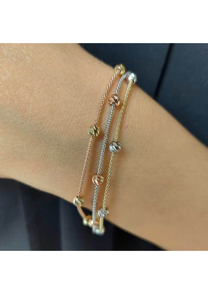 Üçlü Dorika Bileklik 14 Ayar 6.50 Gram fiyatları