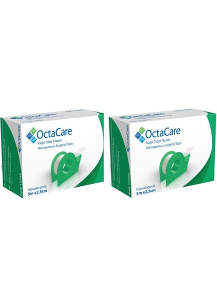 Octamed C2502 Tıbbi Kağıt Flaster 5m x 2,5cm 2 Adet