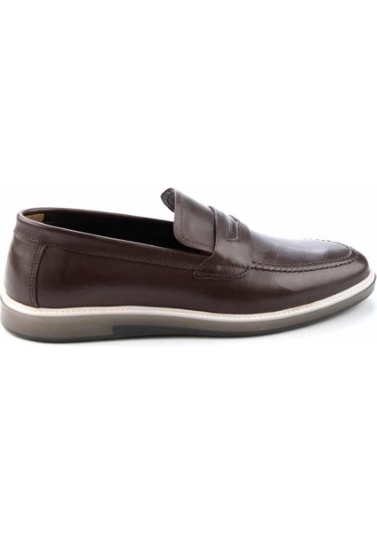 Kahve Leather Erkek Loafer Ayakkabı E017283816