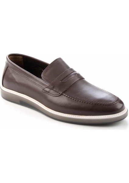 Kahve Leather Erkek Loafer Ayakkabı E017283816