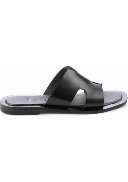 Siyah Leather Kadın Terlik K048260500 fiyatları