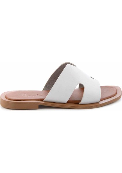 Beyaz Leather Kadın Terlik K048260500 fiyatları
