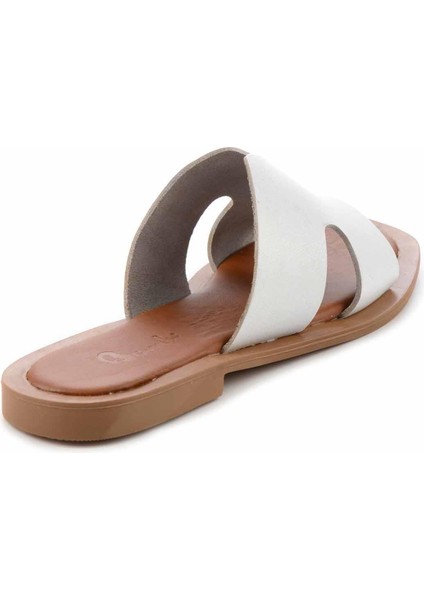 Beyaz Leather Kadın Terlik K048260500 fırsatları