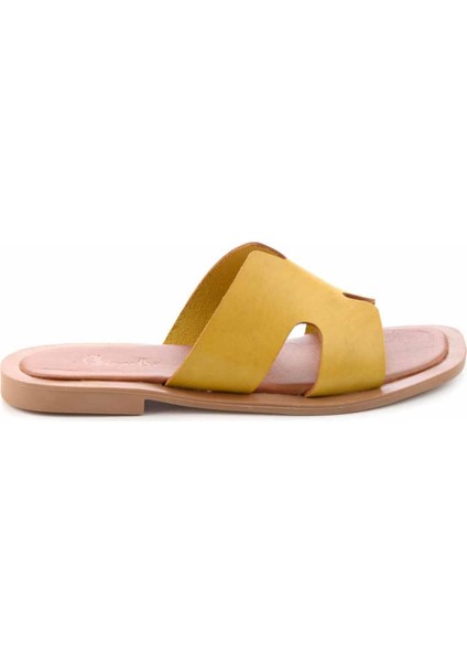 Hardal Leather Kadın Terlik K048260500 fiyatları