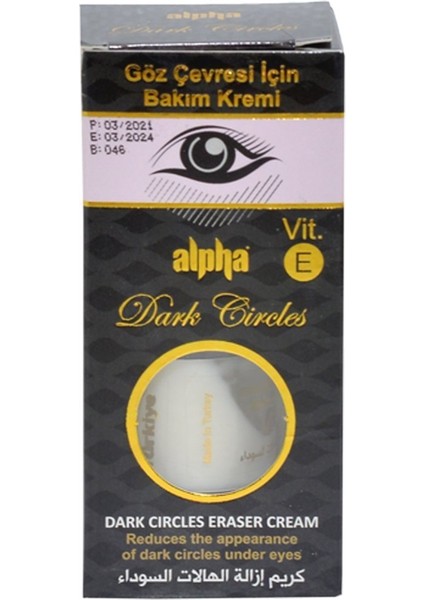 Göz Çevresi Için Bakım Kremi 15ML