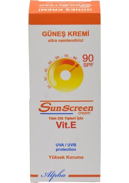 Güneş Kremi 90 Spf 75ML