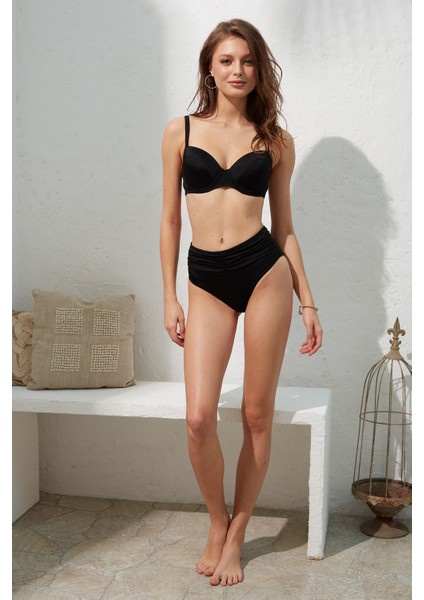 Melida Kaplı Parçalı Bikini Siyah 221223 modelleri