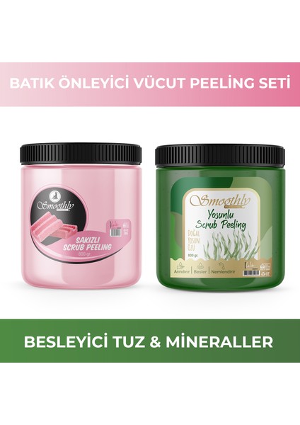 Epilasyon Sonrası Batık Peelingi Doğal Yosunlu Peeling 800ML & Sakız Peeling 800ML