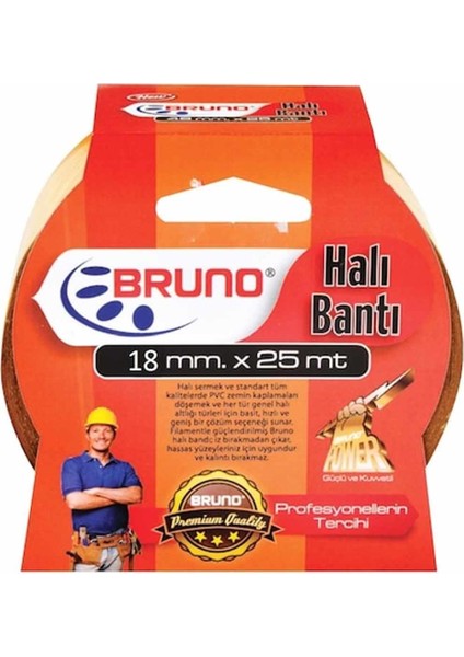 Bruno Halı Bandı Çift Taraflı 36X25 mt