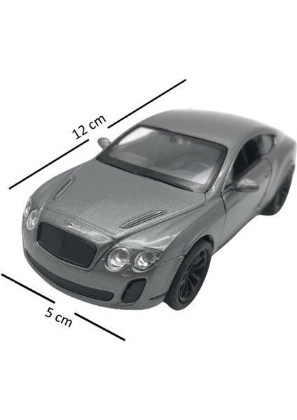 1:38 Metal Çek Bırak Araba Bentley Continental Supersports 43623D