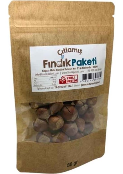 Kabuğunda Kavrulmuş Çıtlamış Kabuklu Fındık 80 gr