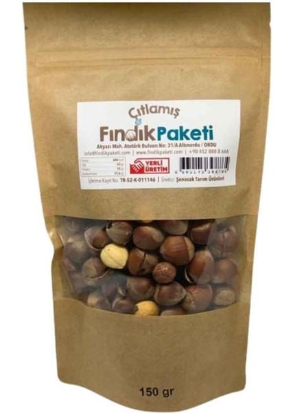 Kabuğunda Kavrulmuş Çıtlamış Kabuklu Fındık 150 gr