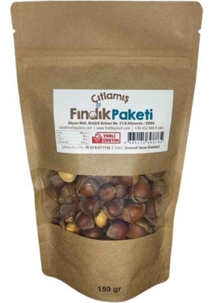 Kabuğunda Kavrulmuş Çıtlamış Kabuklu Fındık 150 gr