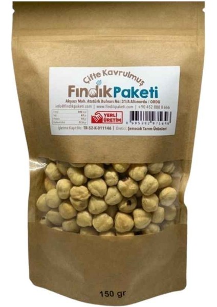 Fındık Paketi Çifte Kavrulmuş Iç Fındık 150 gr