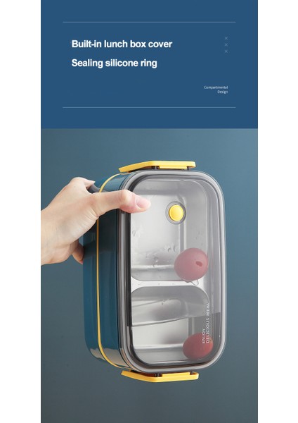 1 Katmanlı Mavi Paslanmaz Çelik Sevimli Öğle Yemeği Kutusu Çocuklar Için Gıda Konteyner Saklama Kutuları Buğday Saman Malzemesi Sızdırmaz Japon Tarzı Bento Kutusu(Yurt Dışından) fırsatları