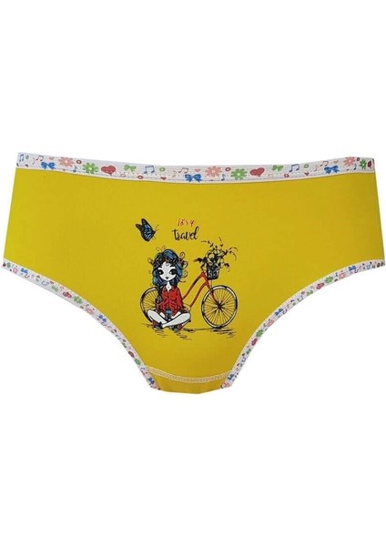 Elastan Baskılı Kız Çocuk Külot 6'lı Paket indirimleri