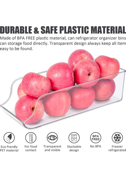 2 Adet Buzdolabı Organizatör Bineleri Dispenser Tutucu Buzdolabı Dondurucu Mutfak Dolapları Temizle Plastik Gıda Kiler Külte Depolama Raf | Raflar Ve Tutucular (Yurt Dışından)