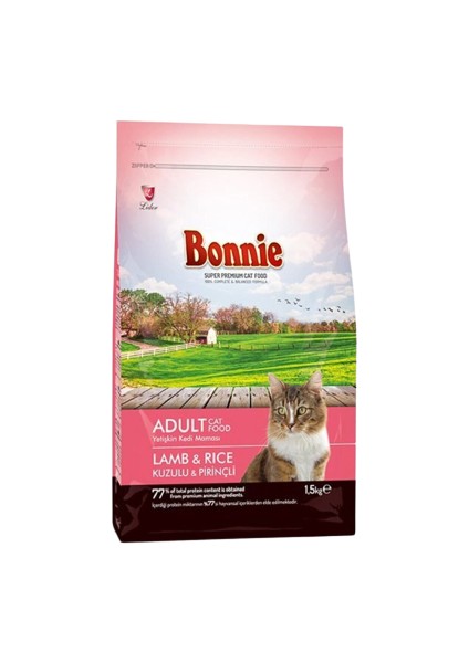 Adult Kedi Maması Kuzu Etli Pirinçli 1,5kg