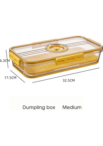 1 Adet Sarı 1.5L Saklama Kutusu Yeni Frigeratör Şeffaf Yumurta Sebze Gıda Sınıfı Pet Plastik Kalınlaşmış Zaman Işleyişi Dondurulmuş Saklama Kutusu(Yurt Dışından)
