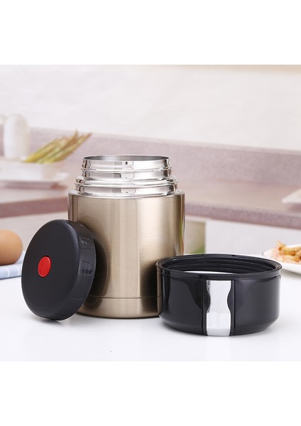 1 Adet 800 Ml Altın Büyük Kapasiteli Termos Paslanmaz Çelik Vakum Yalıtımlı Termal Öğle Yemeği Konteyner Şişesi Yalıtımlı Gıda Kavanoz Geniş Ağız | Öğle Yemeği Kutuları (Yurt Dışından)