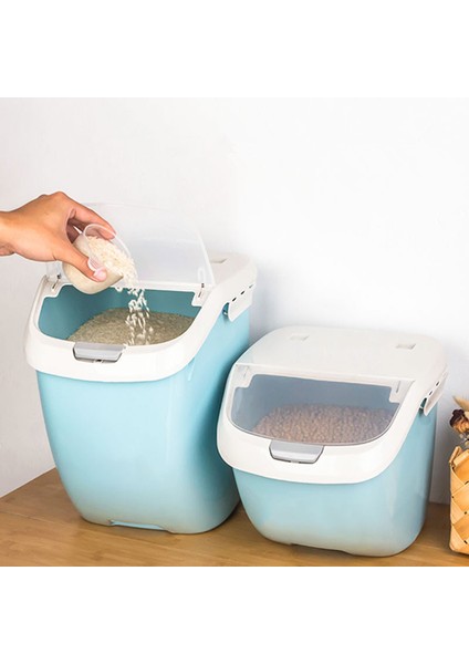 1 Adet S (6 Kg) Mühürlü Nem Geçirmez Tahıl Konteyner Pirinç Tahıl Saklama Kutusu Anti Oksidasyon Küf Pet Yiyecek Depolama Konteyner | Şişeler, Kavanozlar Ve Kutular (Yurt Dışından)