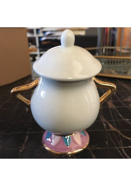 Güzellik Ve Canavar Çay Seti Çaydanlık Bardak Set Şeker Kase Pot Seramik Karikatür Kahve Fincanı Seti Hakiki Noel Hediyesi | Şeker Kase | Seramik Şeker Pot Şeker Pot (Yurt Dışından) modelleri