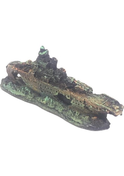 Akvaryum Dekoru Küçük Savaş Gemisi 13X5 cm