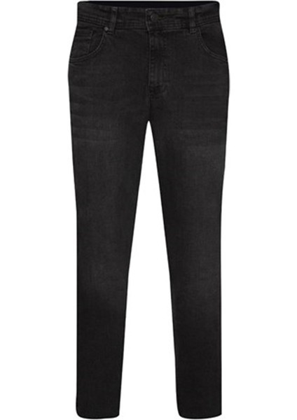 PN2016600095 Normal Bel Slim Fit Düz Siyah Erkek Pantolon