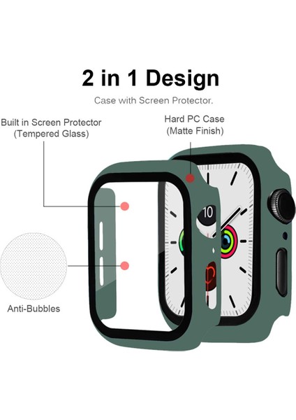 Apple Watch 2 3 4 5 6 Se (38 mm) Uyumlu Kılıf Kasa ve Ekran Koruyucu 360 Tam Koruma fiyatları