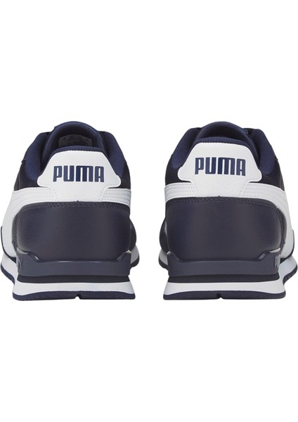 384640 St Runner V3 Mesh Lacivert-Beyaz Erkek Spor Ayakkabı